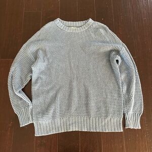 American Eagle Outfitters Light Blue Crewneck Sweater
